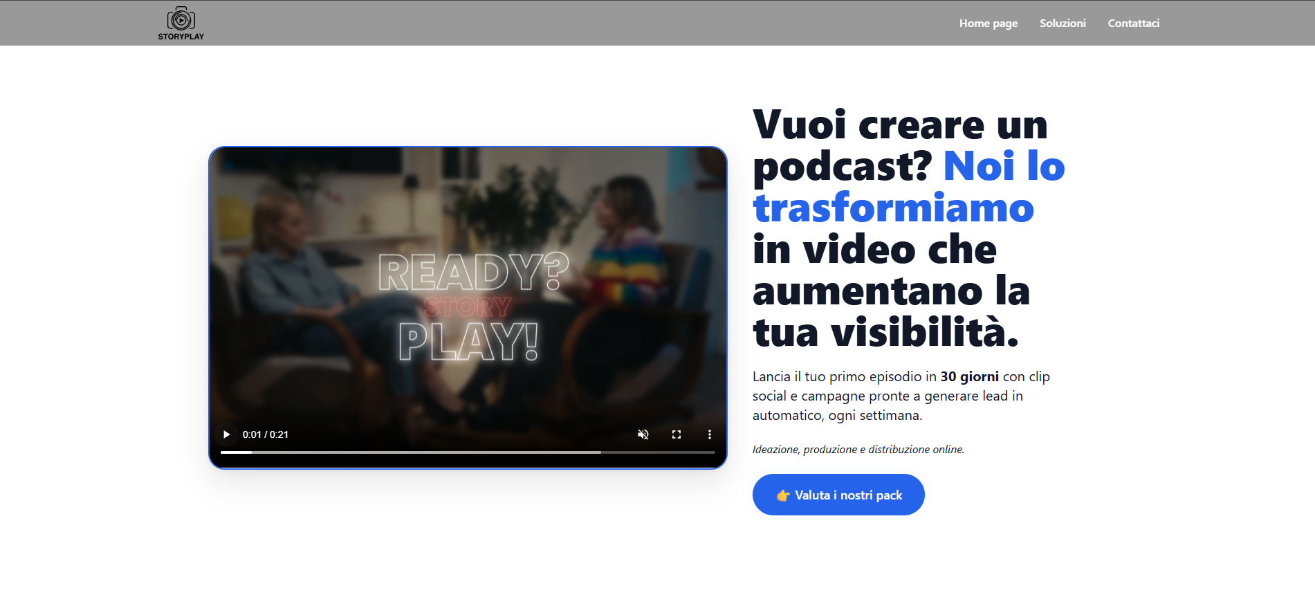 StoryPlay landing page preview